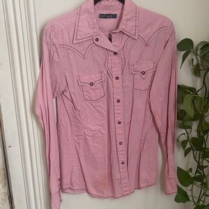Cruel Girl Pink Button Down Shirt